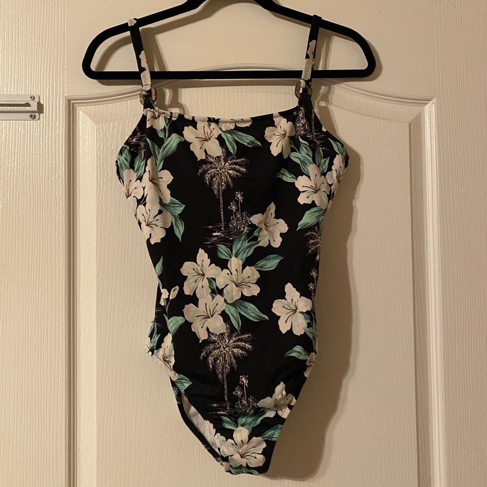 Flower One Piece Swim Suit
